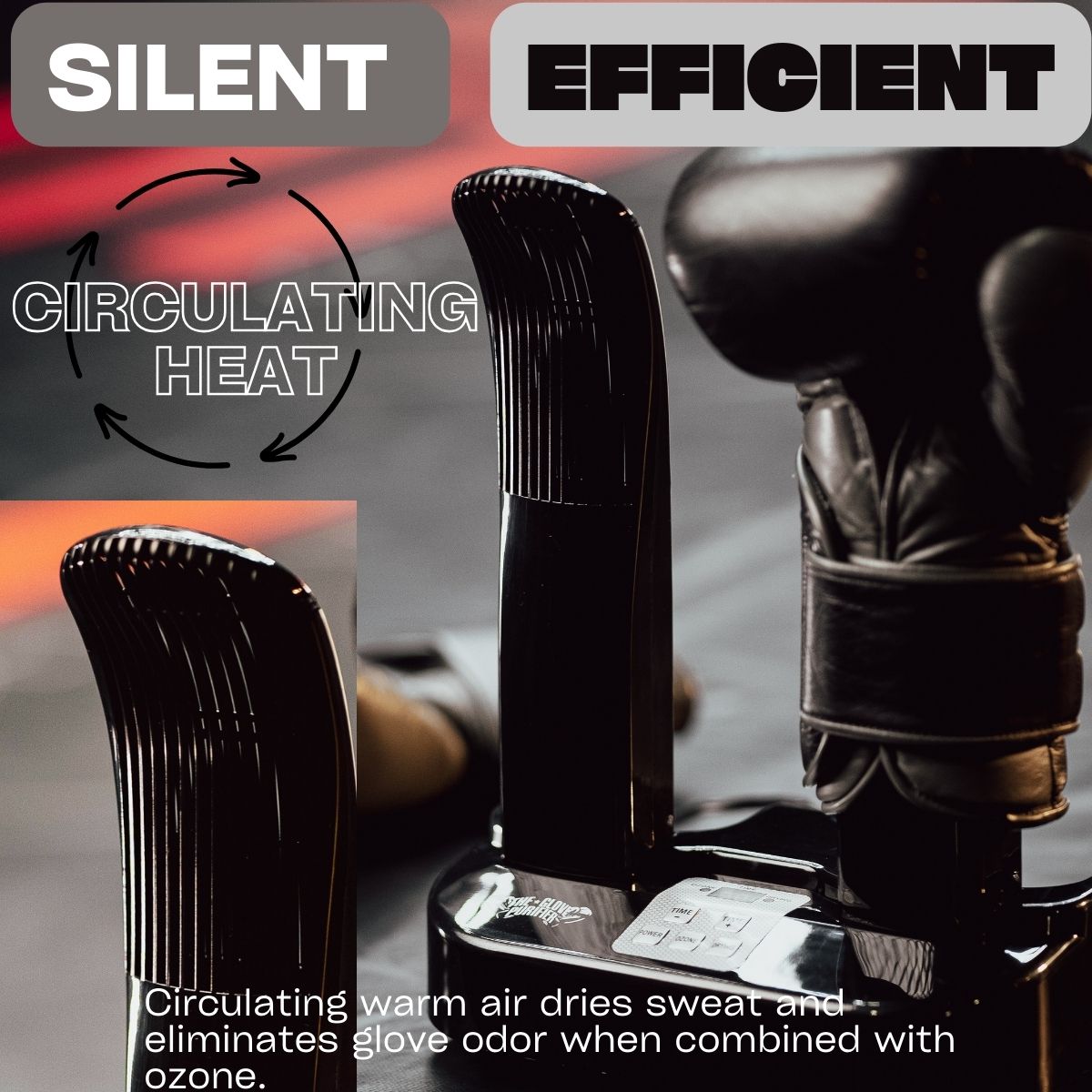 The Glove Purifier UK Plug Type with Thermal Heating and O3-Enabled Active Technology Designed to Preserve Boxing Gloves
