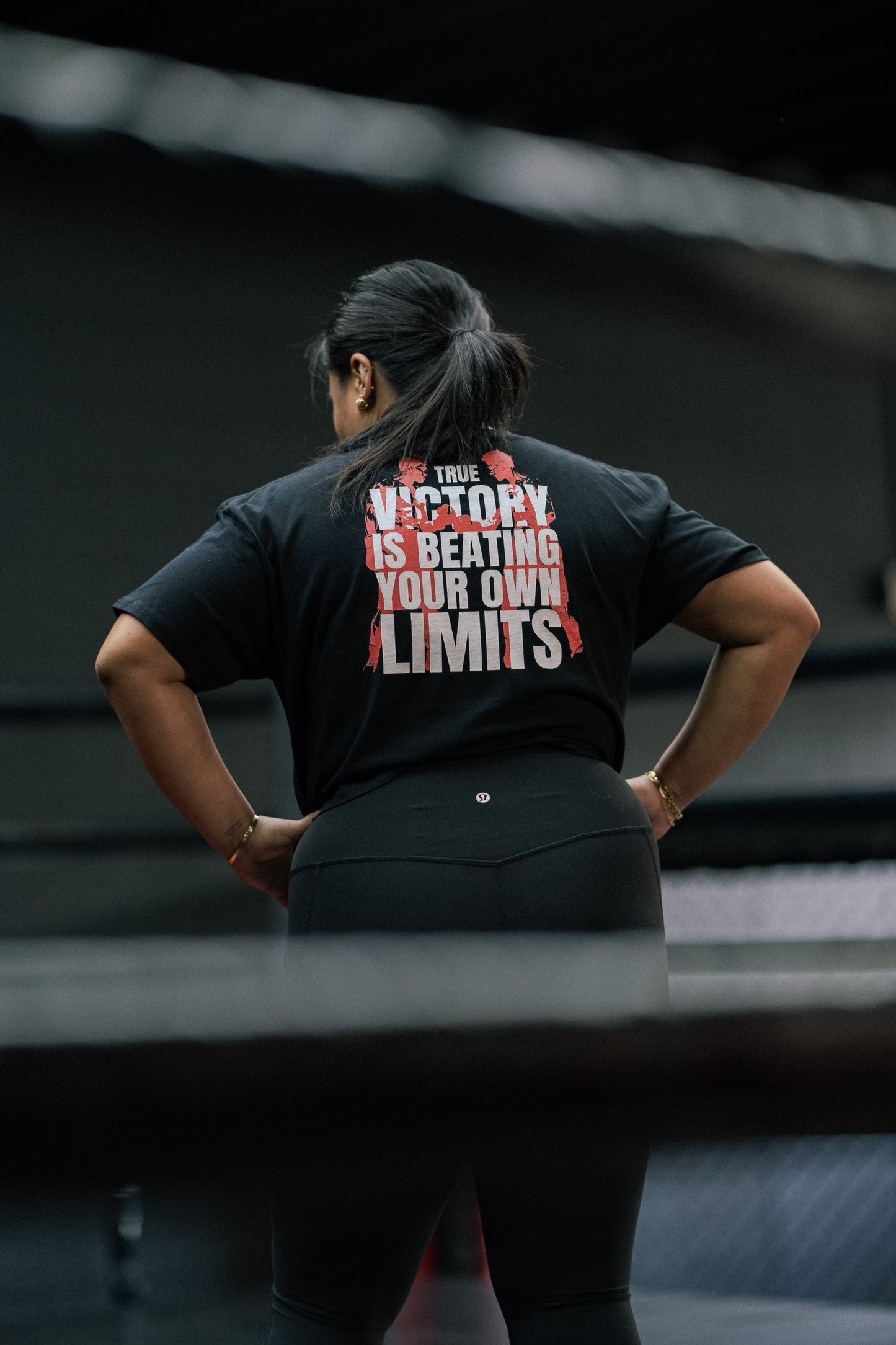 Crop Top Black True Victory 'Purified' Premium Womens Tee