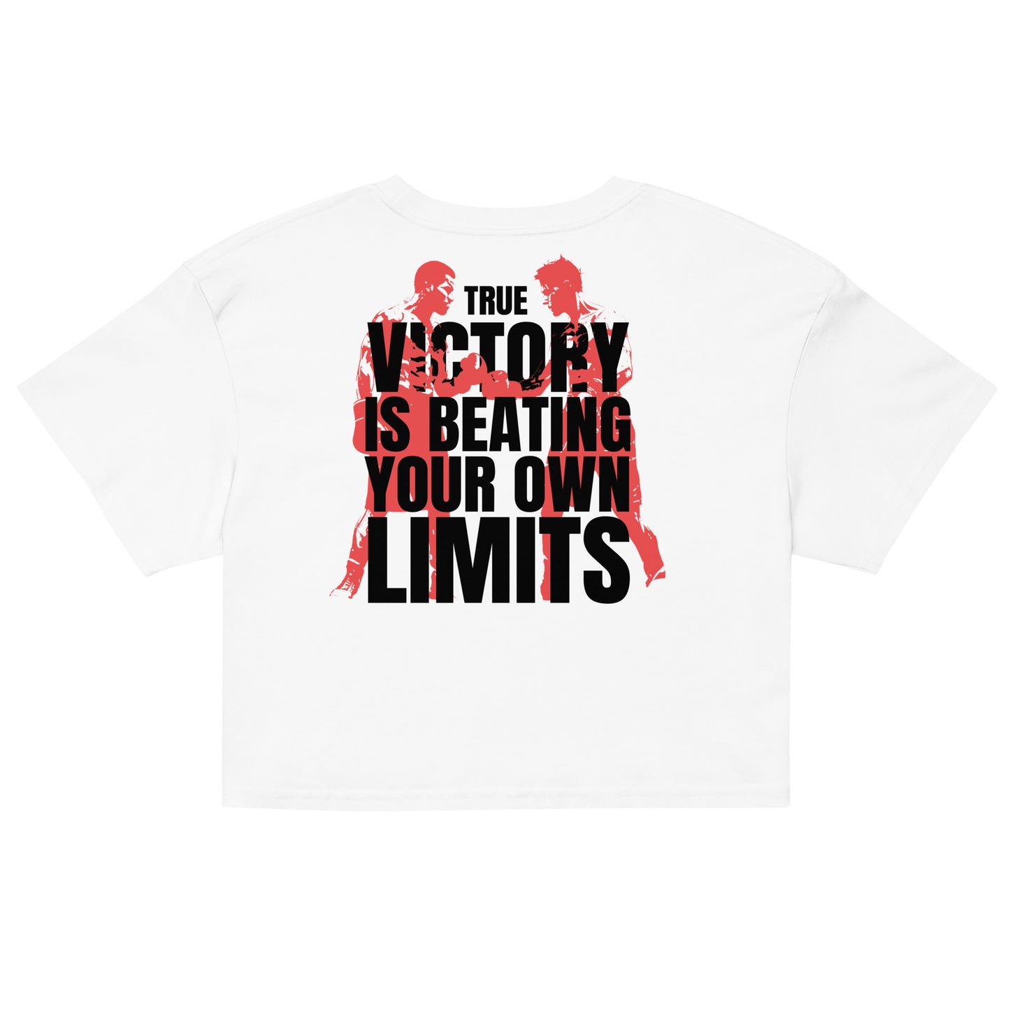 Cropped White True Victory 'Purified' Premium Women's Cropped Tee